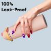 imageInsulated Water Bottle with Straw  Encool Stainless Steel Water Bottle with Push Button Lid LeakProof ampamp BPAFree Keeps Cold for 24 Hours for Sports Travel Gym 32 oz Oil BlackPink DaisyRed