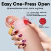 imageInsulated Water Bottle with Straw  Encool Stainless Steel Water Bottle with Push Button Lid LeakProof ampamp BPAFree Keeps Cold for 24 Hours for Sports Travel Gym 32 oz Oil BlackPink DaisyRed
