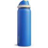 imageInsulated Water Bottle with Straw  Encool Stainless Steel Water Bottle with Push Button Lid LeakProof ampamp BPAFree Keeps Cold for 24 Hours for Sports Travel Gym 32 oz Oil BlackSapphire