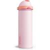 imageInsulated Water Bottle with Straw  Encool Stainless Steel Water Bottle with Push Button Lid LeakProof ampamp BPAFree Keeps Cold for 24 Hours for Sports Travel Gym 32 oz Oil BlackLilyRed