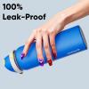 imageInsulated Water Bottle with Straw  Encool Stainless Steel Water Bottle with Push Button Lid LeakProof ampamp BPAFree Keeps Cold for 24 Hours for Sports Travel Gym 32 oz Oil BlackSapphire