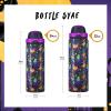 imageInsulated Water Bottle with Straw  Encool Stainless Steel Water Bottle with Push Button Lid LeakProof ampamp BPAFree Keeps Cold for 24 Hours for Sports Travel Gym 32 oz Oil BlackMeowgic Night