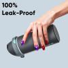 imageInsulated Water Bottle with Straw  Encool Stainless Steel Water Bottle with Push Button Lid LeakProof ampamp BPAFree Keeps Cold for 24 Hours for Sports Travel Gym 32 oz Oil BlackTuna GreyGreen