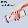 imageInsulated Water Bottle with Straw  Encool Stainless Steel Water Bottle with Push Button Lid LeakProof ampamp BPAFree Keeps Cold for 24 Hours for Sports Travel Gym 32 oz Oil BlackOyster Pink