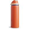 imageInsulated Water Bottle with Straw  Encool Stainless Steel Water Bottle with Push Button Lid LeakProof ampamp BPAFree Keeps Cold for 24 Hours for Sports Travel Gym 32 oz Oil BlackSalmon