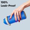 imageInsulated Water Bottle with Straw  Encool Stainless Steel Water Bottle with Push Button Lid LeakProof ampamp BPAFree Keeps Cold for 24 Hours for Sports Travel Gym 32 oz Oil BlackSapphire